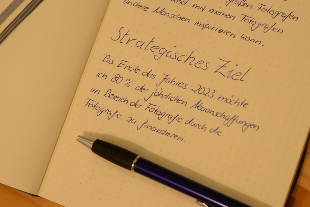 Mein strategisches Ziel.