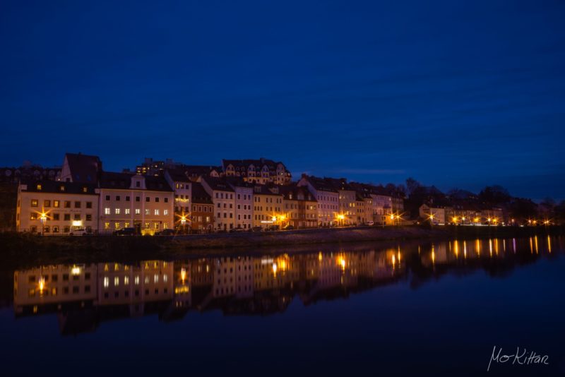 blaue stunde über zgorzelec